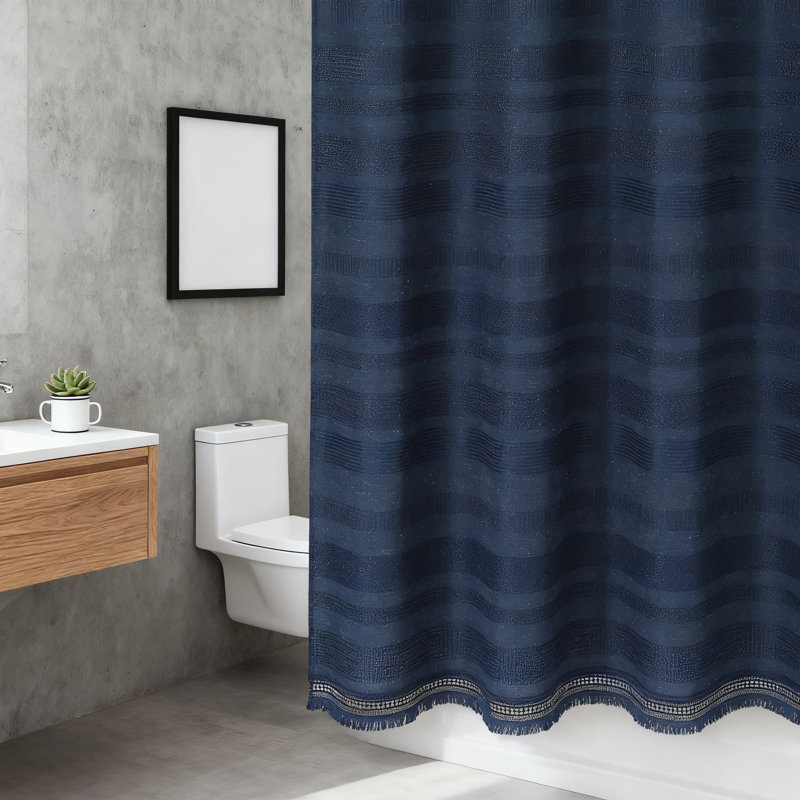 Rideau de douche Farmhouse, Bleu