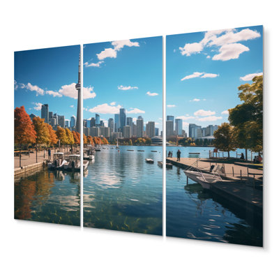 Cityscape Of Toronto During The Day - Toronto Metal Wall Art Print