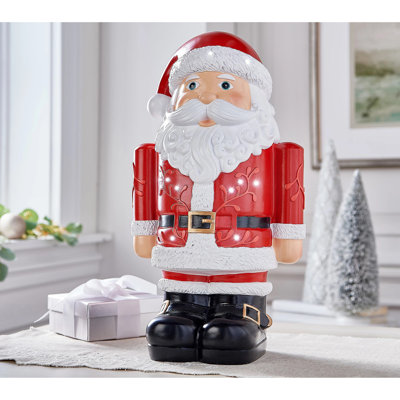 LED Resin Statuary, Santa