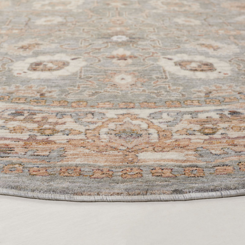 Maddage Performance Oriental Rug, Round 6'3"