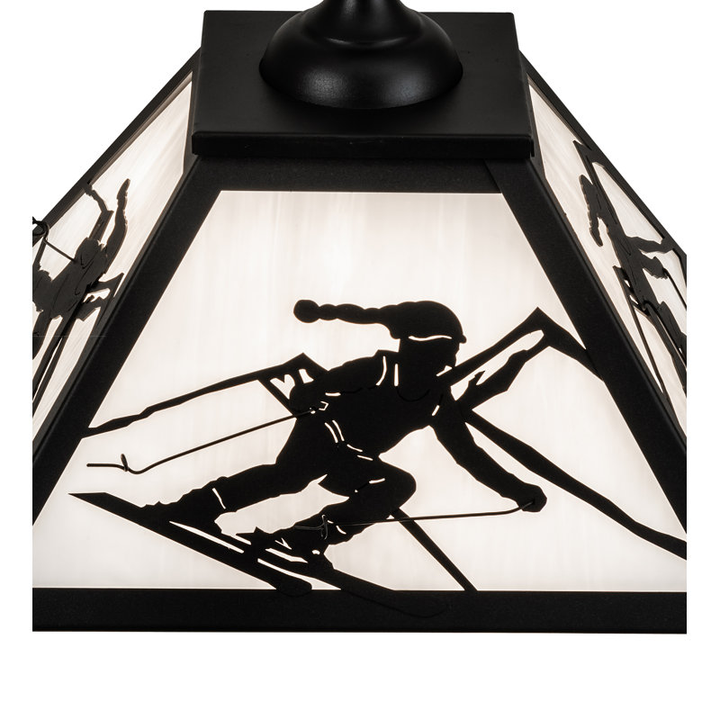 Luminaire suspendu conique unique à 2 lumières