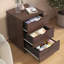 3-Drawer Vertical Filing Cabinet, Rolling Mobile File Cabinet With Casters, Accent Cabinet-474511374