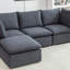 Ensemble de canapé modulaire 6 pièces en velours côtelé-109008204