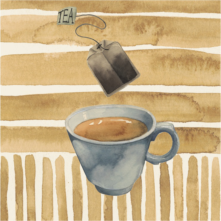 Café au lait III, H 30 po x l 30 po x P 1,25 po