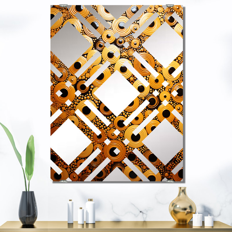Chubbuck - Miroirs muraux décoratifs à collage abstrait MIR131622, 40 po x 30 po