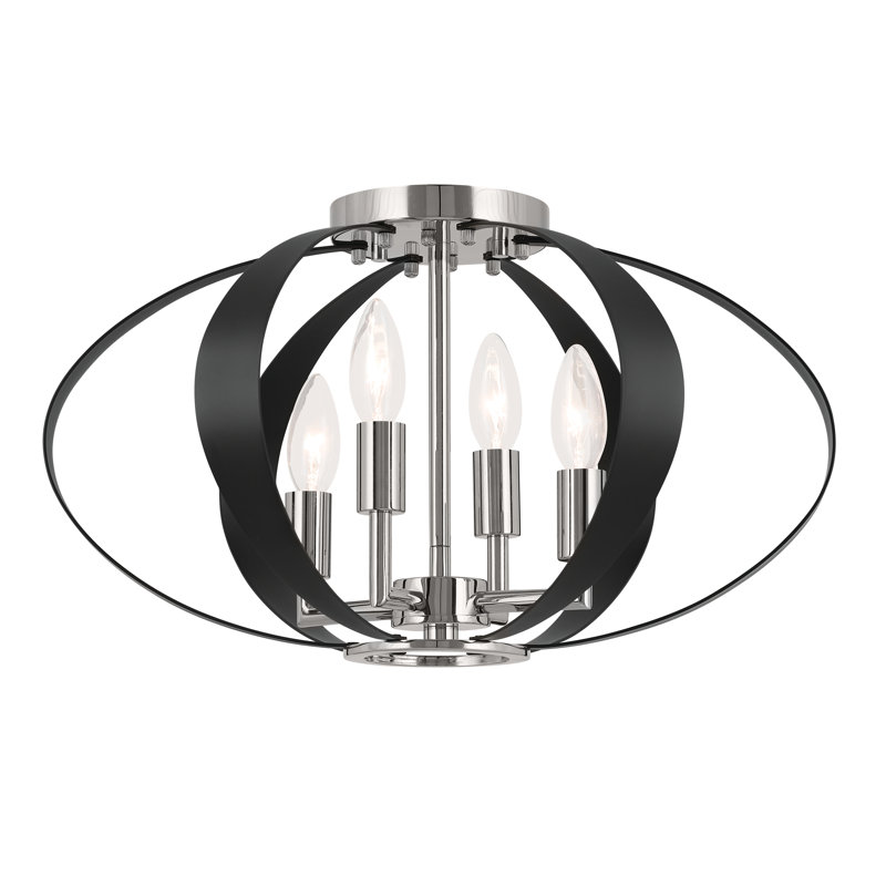 Flush Mount, Polished Nickel