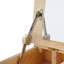 Bureau de coiffeuse rectangulaire à 3 tiroirs avec maquillage sur pied et miroir