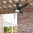 54" Port Isle 3 Blade Indoor Outdoor Ceiling Fan with Remote and Light Kit Included
