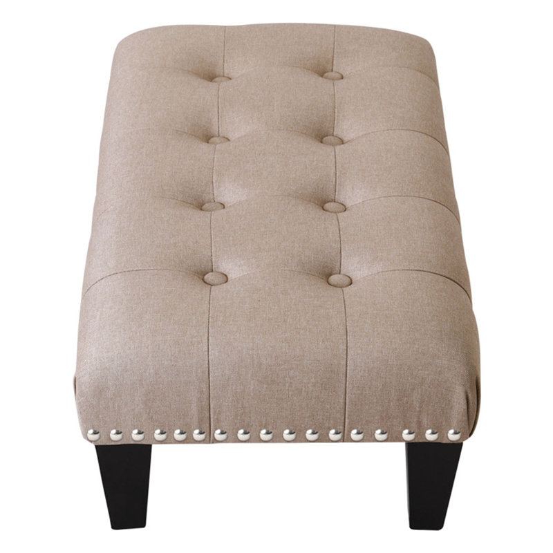 Sahan 71cm Wide Rectangle No Pattern Footstool Ottoman with Storage