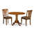 Saddle Brown/Gray Faux Leather selected
