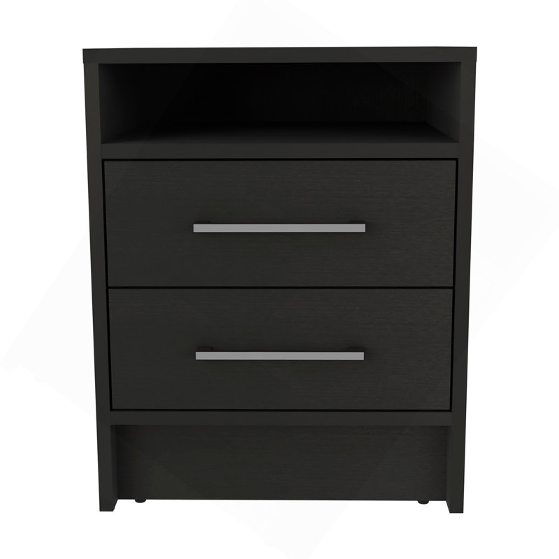 Table de chevet, table de bout, table d'appoint ou dessus Eter, gris clair Eter, Noir