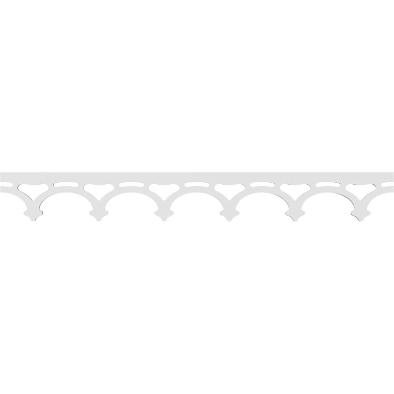 Garniture de sol en PVC de qualité architecturale H 6 po x P 5/8 po x L 48 po Stanley, H 6 po x L 48 po x P 0,63 po