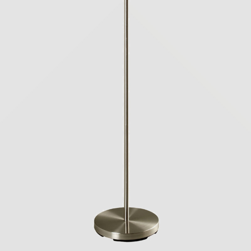 Muayyad 66'' Column Floor Lamp, Black/Red