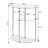 Beckett 23" W 3 Tier Glass Entryway Table
