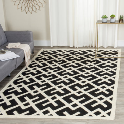 Nilufer Geometric Wool Hand Woven Area Rug