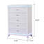 Commode Marylynne en blanc laiteux
