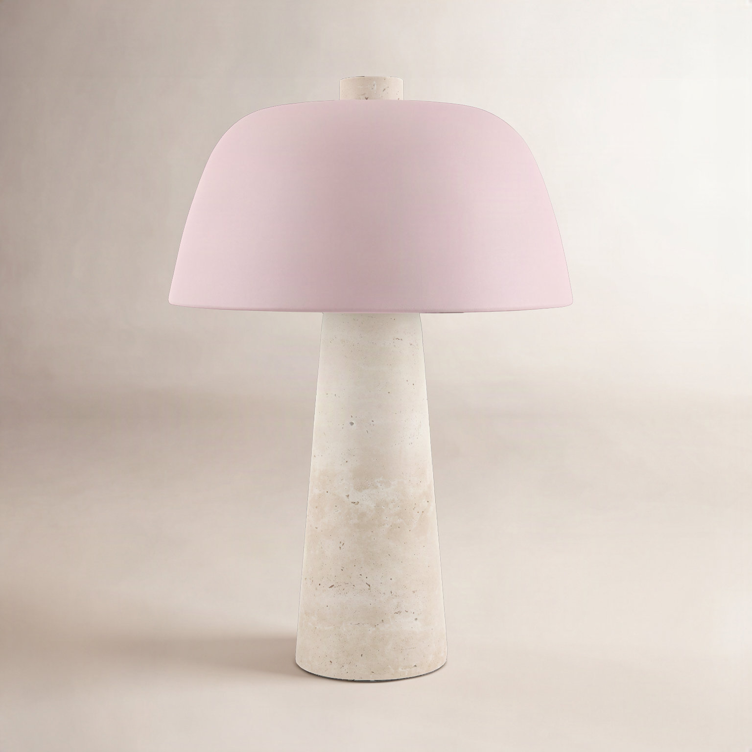 Accent Table Lamp, 16.1" H x 11.4" W x 11.4" D, Pink