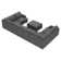 Anureet Oversized U Shaped Modular Corner Sectional Sofa With Storage Ottoman
