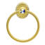 Caché II full swing towel reeded ring right with Swarovski Clear Crystals in Gilded Mercury-1519677790
