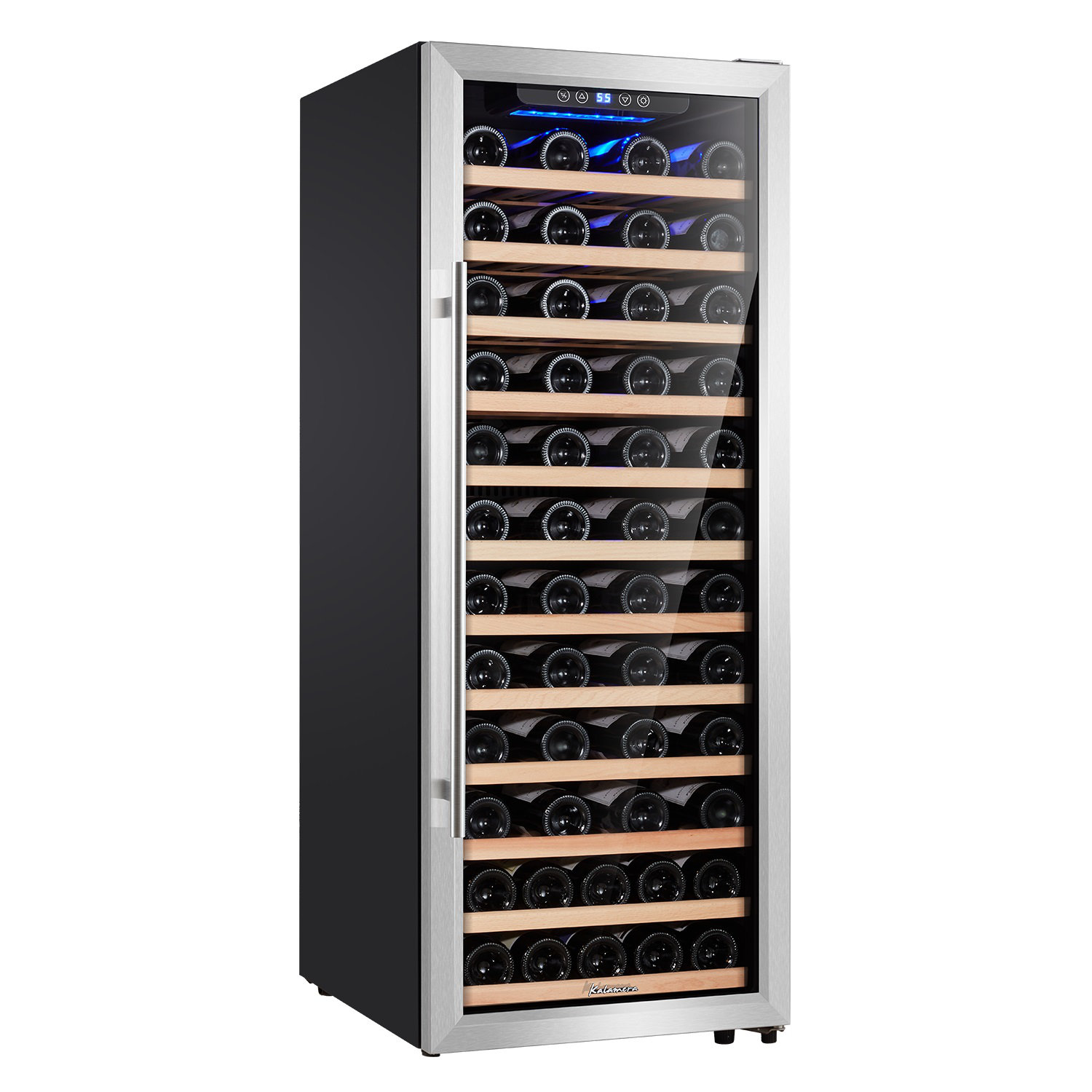 Kalamera Single Zone 19.5'' Freestanding 80 Bottle Wine Refrigerator | Fridge.com