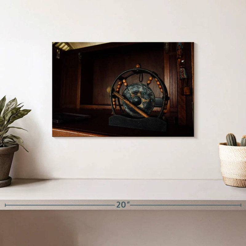 Abarca Ancient Asian Gong, 8" H x 12" W
