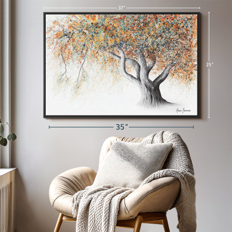 Rusty Autumn Tree Canvas Print, 25" H x 37" W
