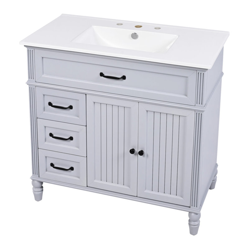 36" Bathroom Vanity With Sink