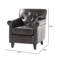 Fauteuil club en brun pour un temps de lecture confortable