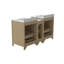 Armoire de salle de bain double 60 po x P 22 po x H 34 po, meuble-lavabo avec comptoir blanc Freestangding-382843131