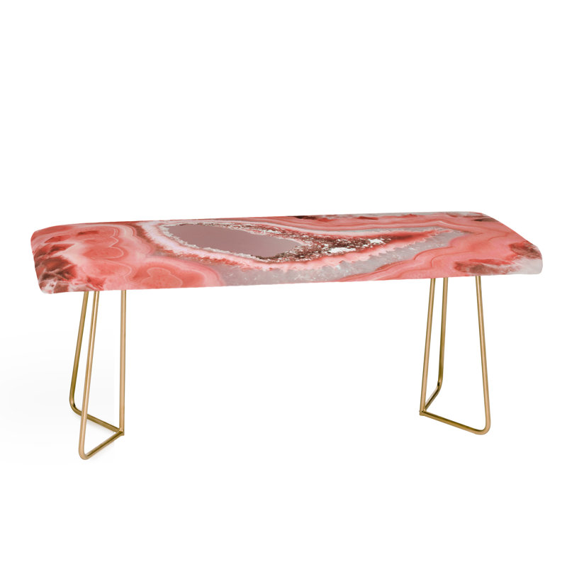 Banc en similicuir Coral Agate