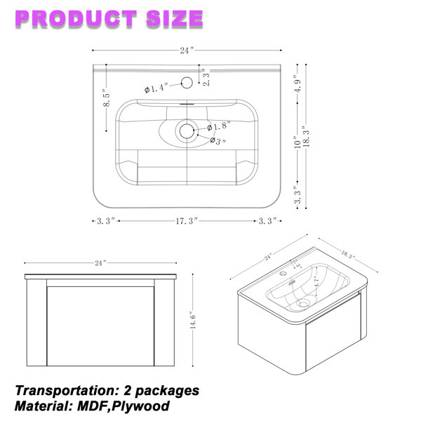 Dimensions du produit