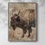 ANIMALS Series CDXCV III, reproduction encadrée - bois massif