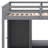 Full Size Loft Bed Frame With Wardrobe,Low Storage Table And Storage Staircase-2024426045