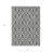 3' X 5' Ivory Geometric Washable Indoor Outdoor Area Rug