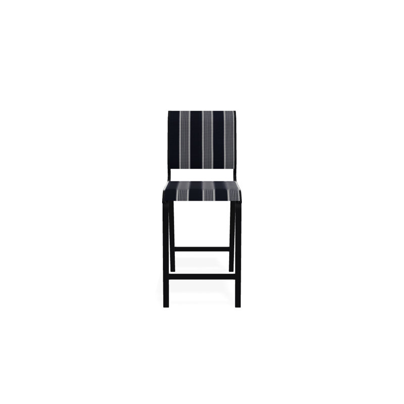 Tabouret de bar 26 po Holna, Noir texturé, Nuit