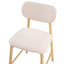 Upholstered Counter Stool with Solid Wood Frame-875575336