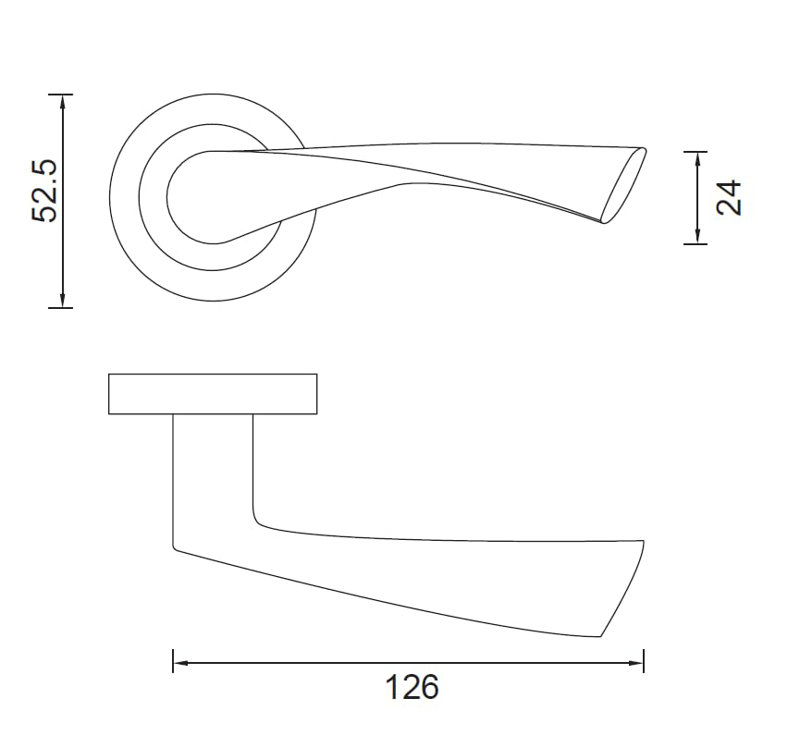  Astrid Design Classic Door Handle