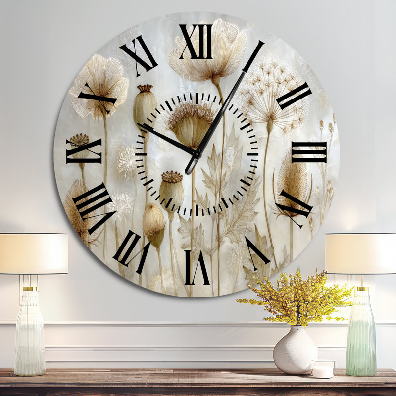 Horloge murale en métal, Surdimensionné