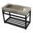 Kingston Brass Kingston Commercial 49-Inch Stainless Steel Console Sink with Steel Base (8-Inch, 3-Hole)-34130799