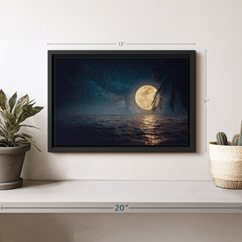 " Harvest Moon Canvas Print ", 9" H x 13" W