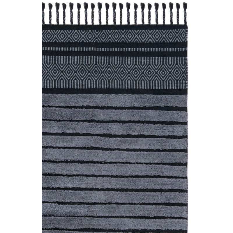 Tapis en coton Basildene, Tapis de couloir 2 pi 3 po x 8 pi