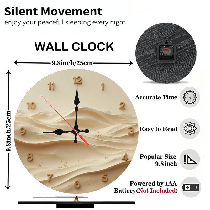Horloge murale Sand Wave