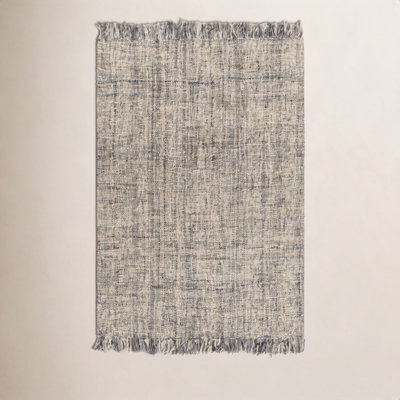 Bedivere Gray Beige Hand-Woven Jute Rug