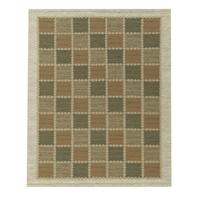 Scandinavian Wool Geometric Area Rug