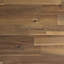 Table de bout carrée industrielle moderne en bois d'acacia massif l 22 po avec tiroir, tablette ouverte et pieds inclinés Lowry-125339340