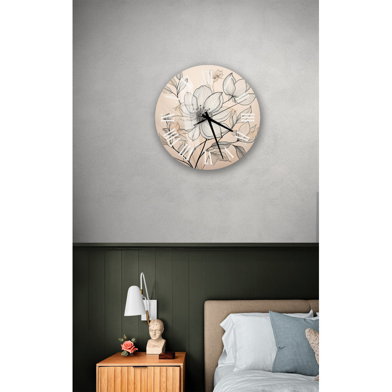 Horloge murale Elegant Minimalist, Blanc