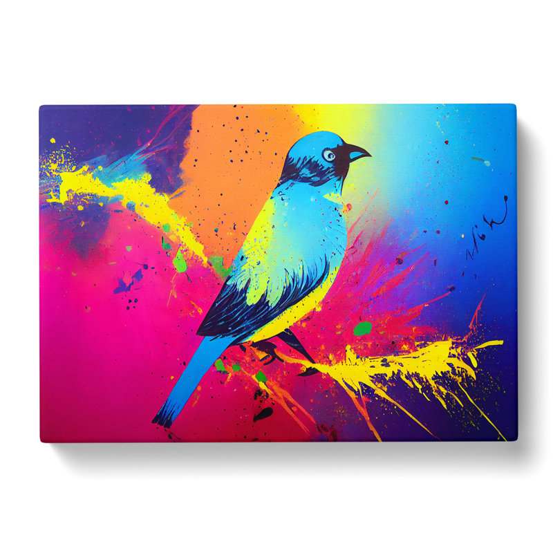 Bird Splash Vol.5 Abstract - Wrapped Canvas, 35cm H x 50cm W x 3cm D