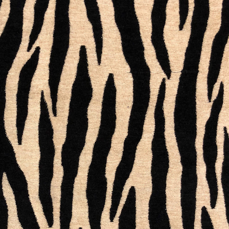Coussin de luxe zèbre Zippy, 16 po x 16 po, Coussin décoratif