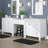 Reynolds 103'' Double Bathroom Vanity with Marble Top