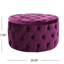 Velours fuchsia avec un capitonnage doux et profond pour une utilisation polyvalente